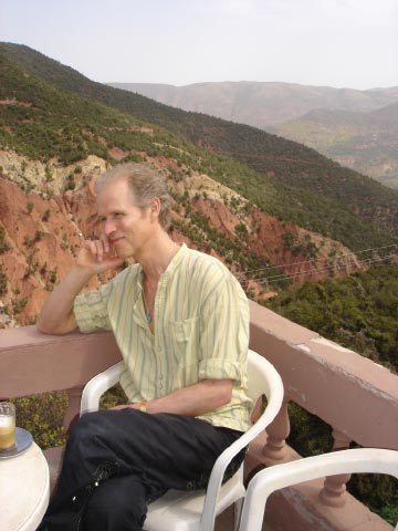 James enjoying a non-desert coffee!